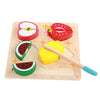 WOODEN FRUIT AND VEGETABLE SET