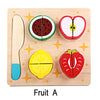 WOODEN FRUIT AND VEGETABLE SET