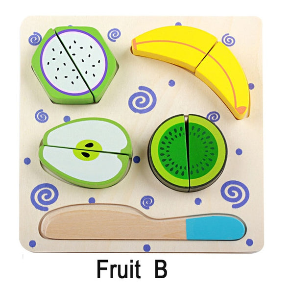 WOODEN FRUIT AND VEGETABLE SET
