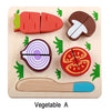 WOODEN FRUIT AND VEGETABLE SET