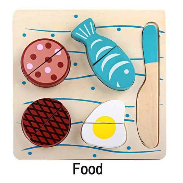 WOODEN FRUIT AND VEGETABLE SET